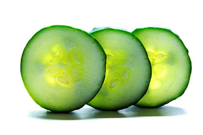 Some cucumbers used in our health benefits of cucumbers article