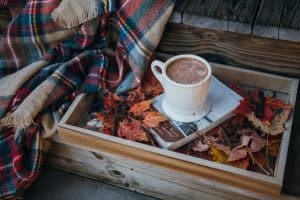 Thanksgiving Gratitude, Gratitude; cup of hot chocolate 