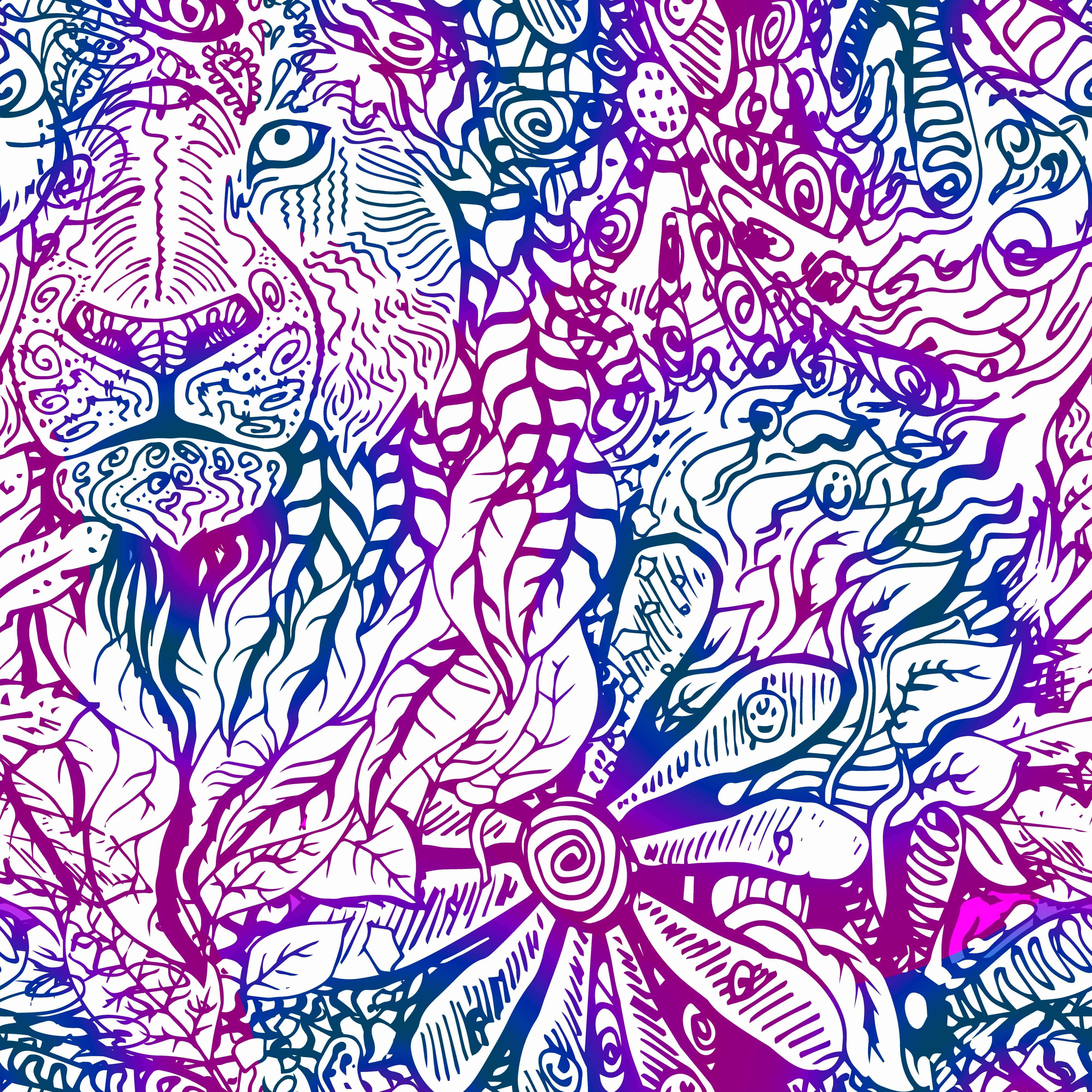 A coloring book image. Coloring is a way to relax and a way to relax your mind