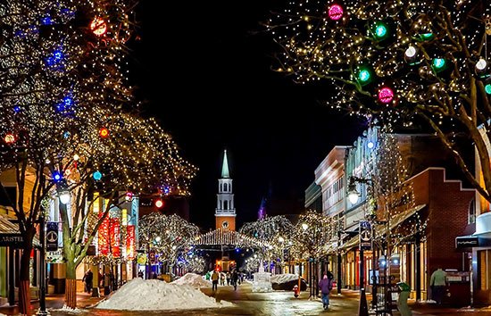 Christmas traditions, Christmas lights on a stree